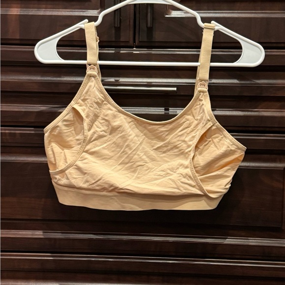 Beige nursing bra LARGE no pads - Picture 1 of 4